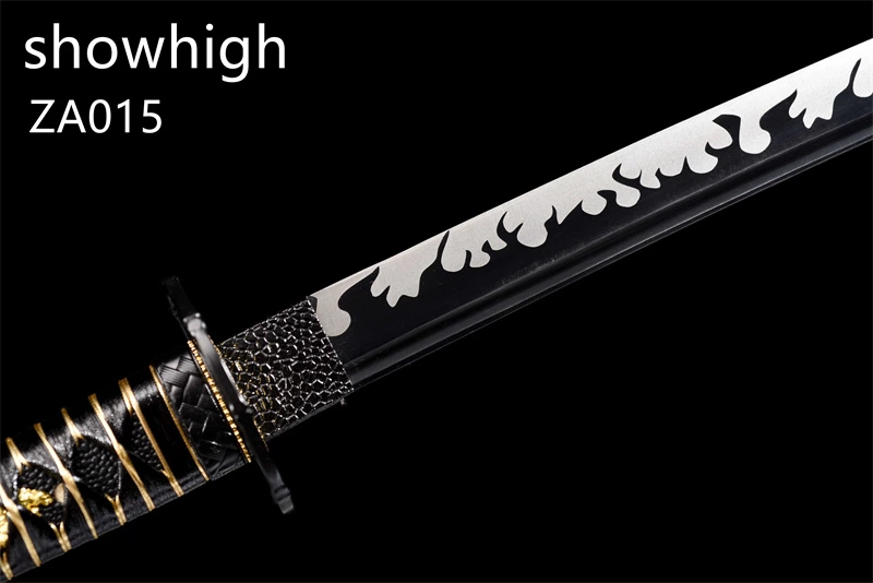 black gold katana sword ZA015