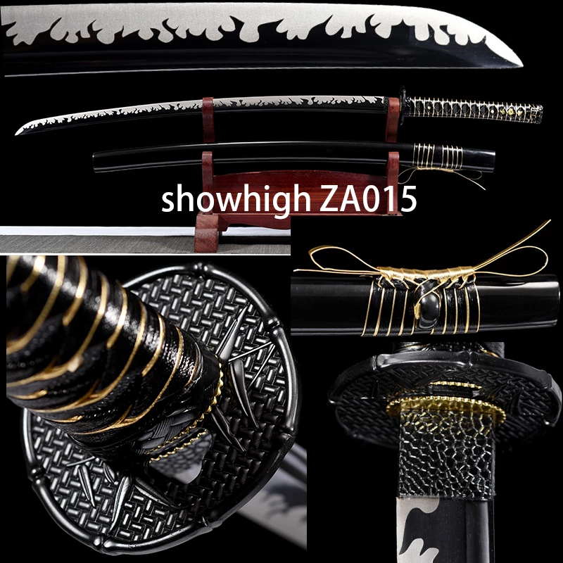 black gold katana sword ZA015