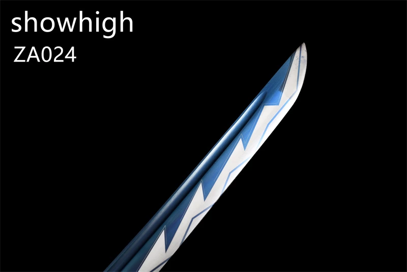 mirror polished carbon steel katana sword ZA024