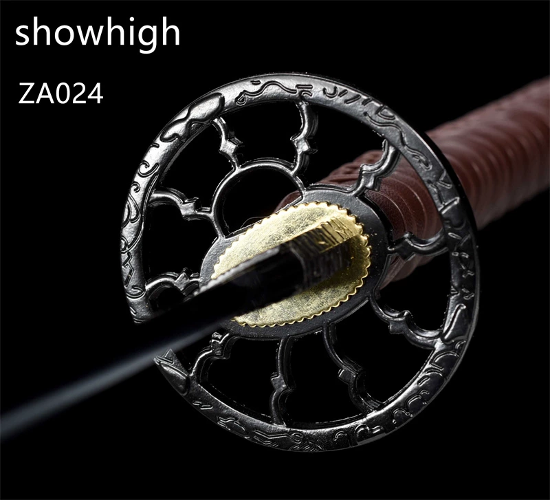 mirror polished carbon steel katana sword ZA024