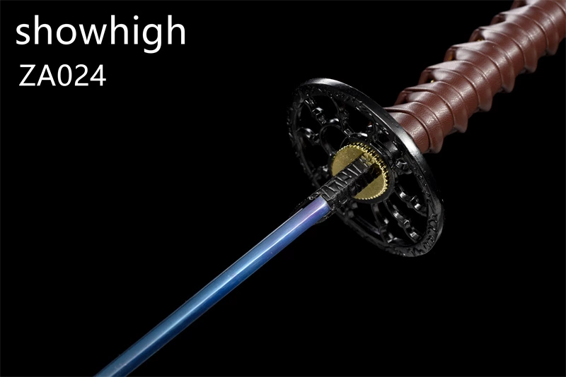 mirror polished carbon steel katana sword ZA024