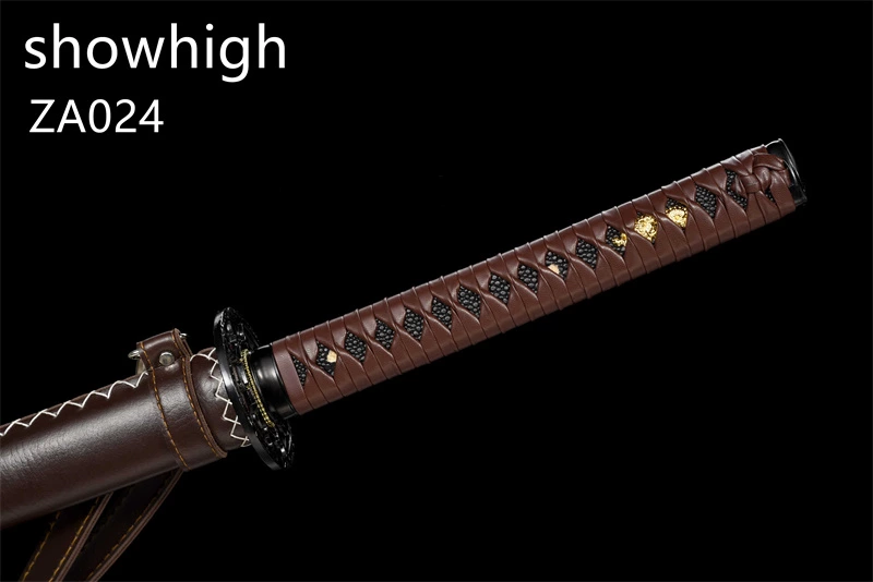 mirror polished carbon steel katana sword ZA024