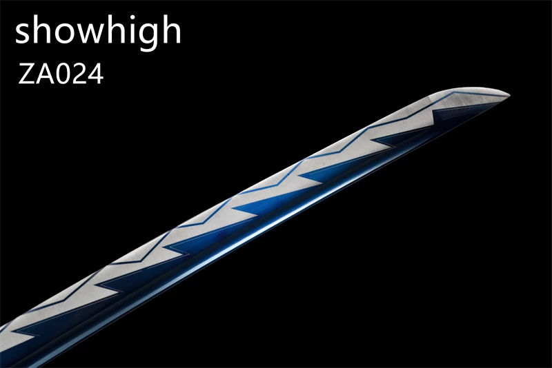 mirror polished carbon steel katana sword ZA024