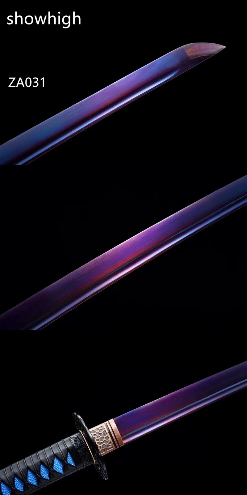 purple katana sword ZA031