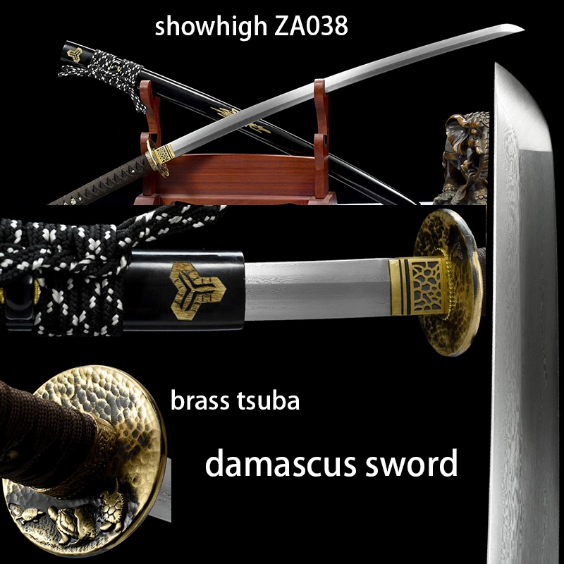 damascus katana sword ZA038