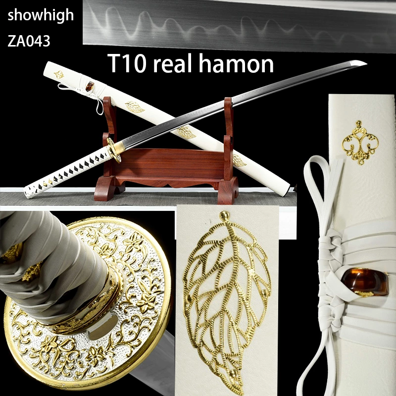 T10 real hamon katana sword ZA043