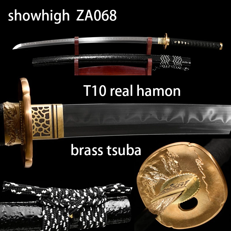 T10 real hamon katana sword ZA068