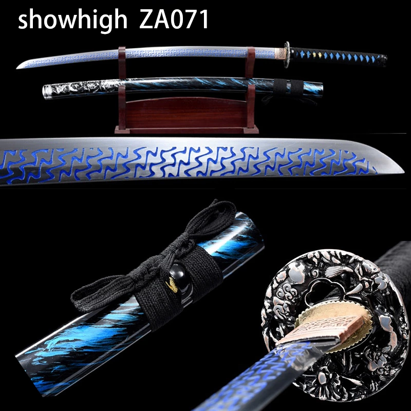 blue katana sword ZA071