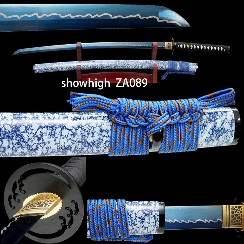 blue katana sword ZA089
