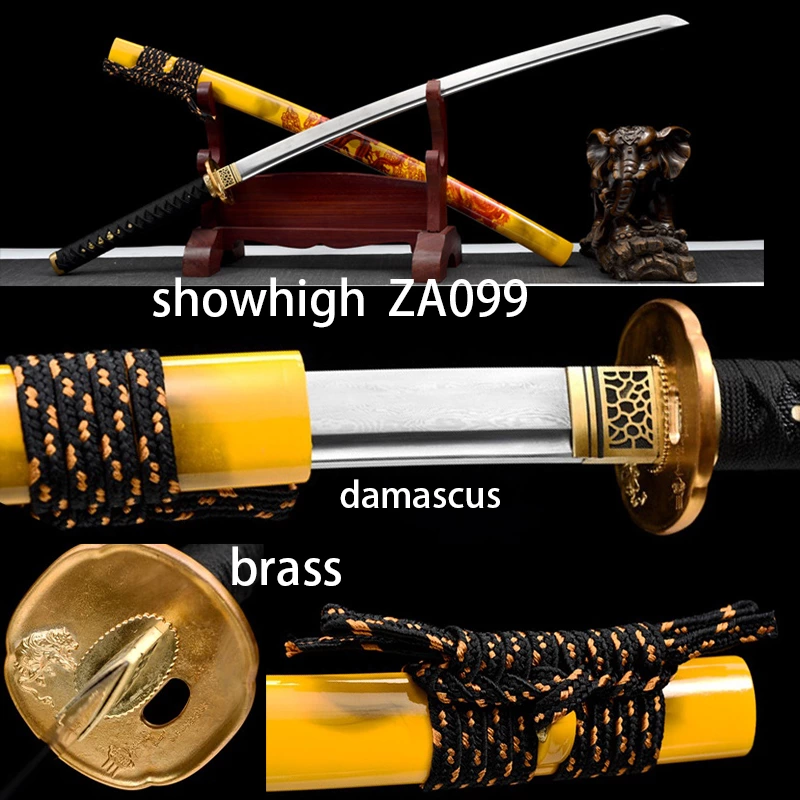 red dragon damascus katana sword ZA099