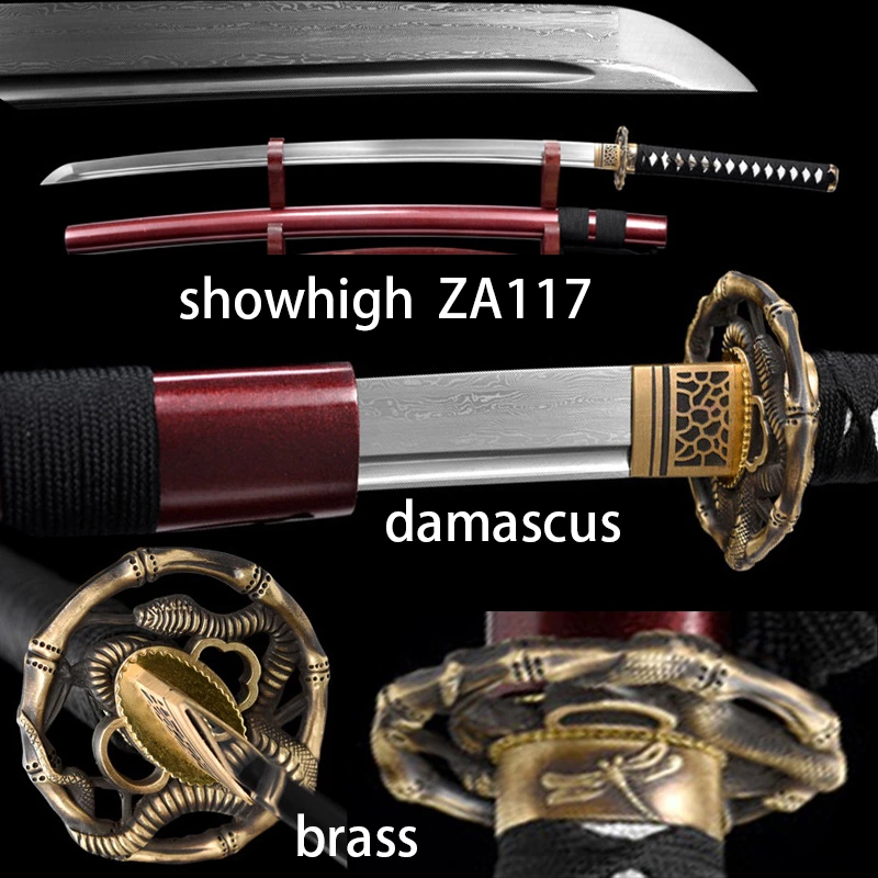 handmade damascus katana sword ZA117