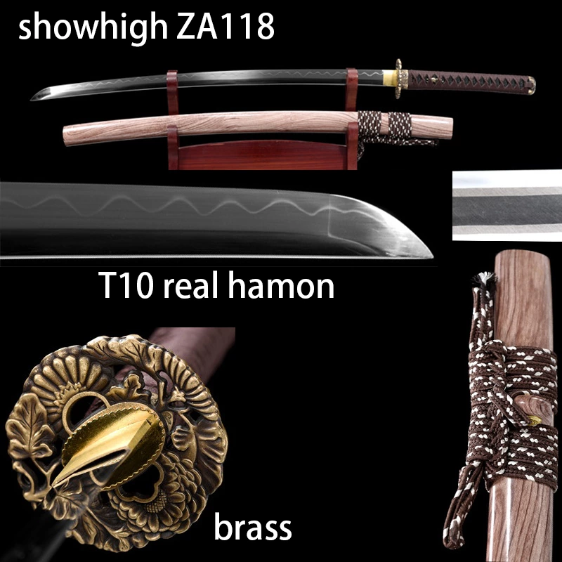 T10 real hamon katana sword ZA118