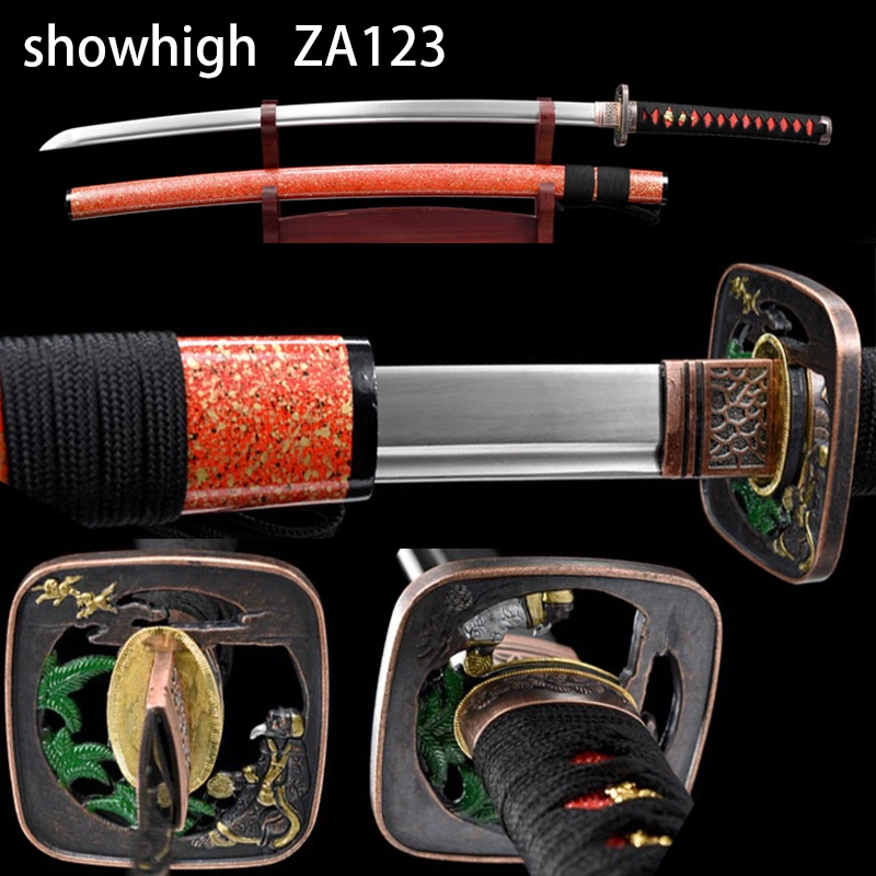 hand forged high carbon steel katana sword ZA123