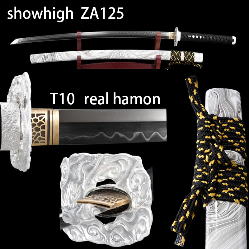 T10 real hamon katana sword ZA125