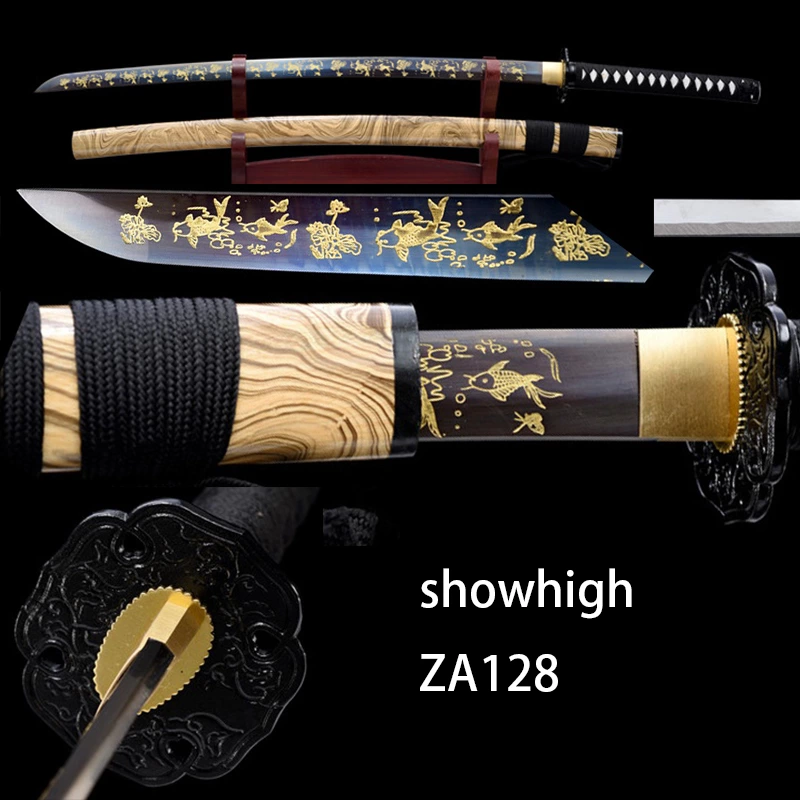 gold fish katana sword ZA128