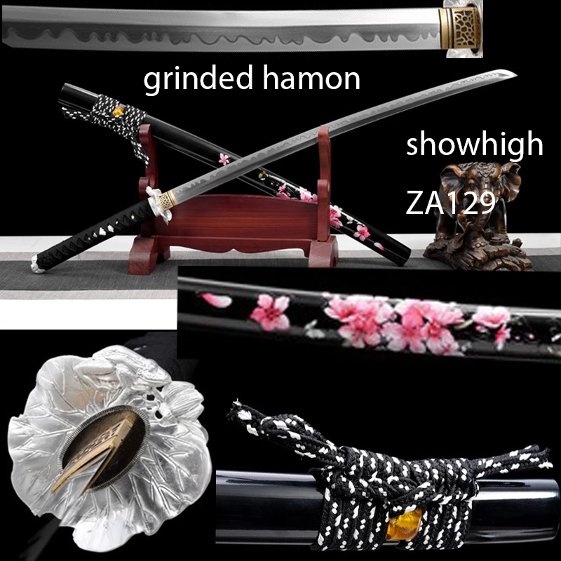 manual grinded high carbon katana sword ZA129