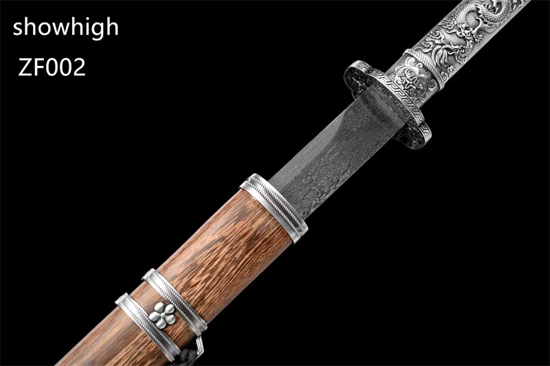 damascus sword with dragon handle ZF002