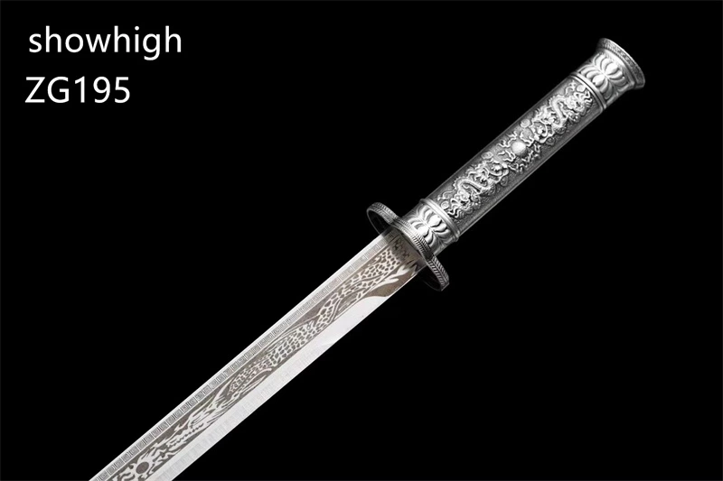 two dragons frolicking with pearl mini sword  ZG195
