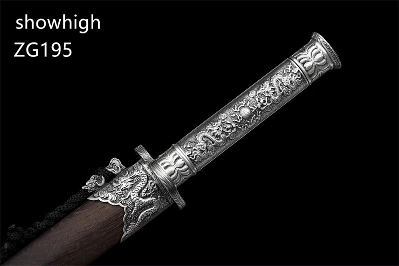 two dragons frolicking with pearl mini sword  ZG195