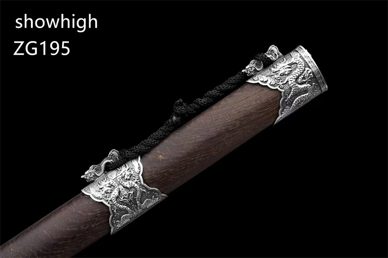 two dragons frolicking with pearl mini sword  ZG195