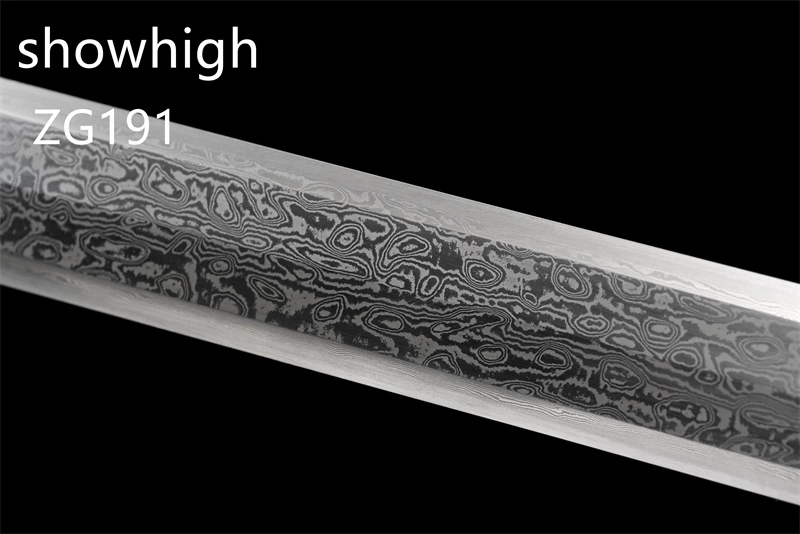 brass dragon damascus sword ZG191