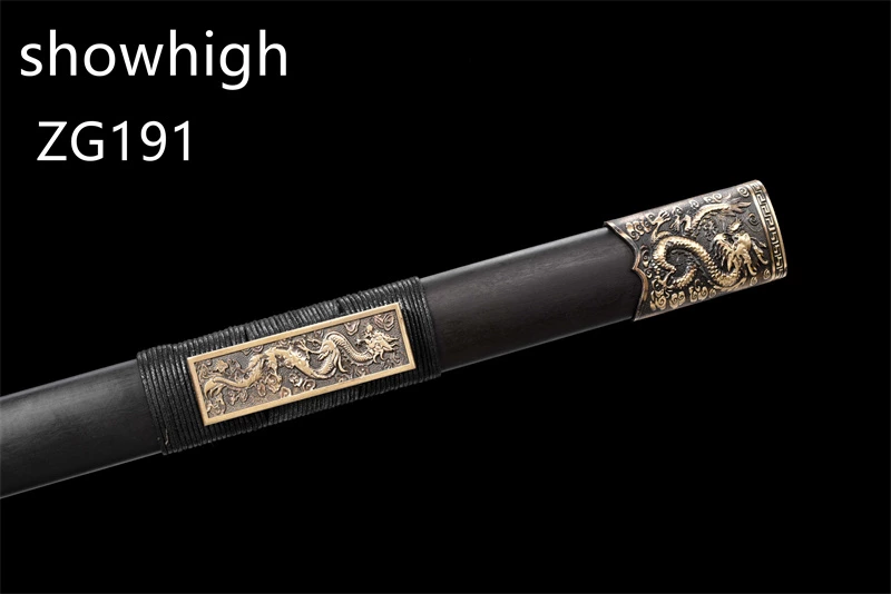 brass dragon damascus sword ZG191