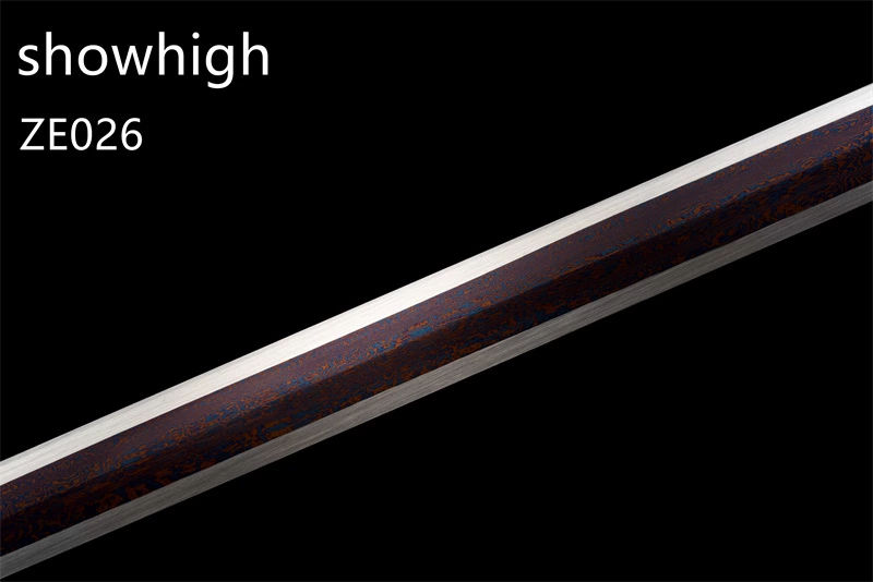 King dragon blue damascus sword ZE026