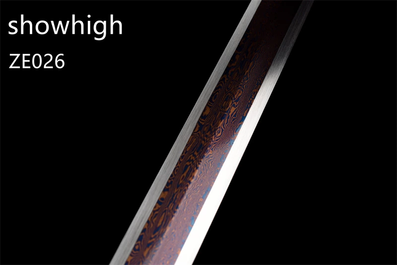 King dragon blue damascus sword ZE026