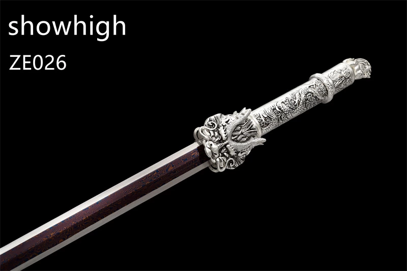 King dragon blue damascus sword ZE026