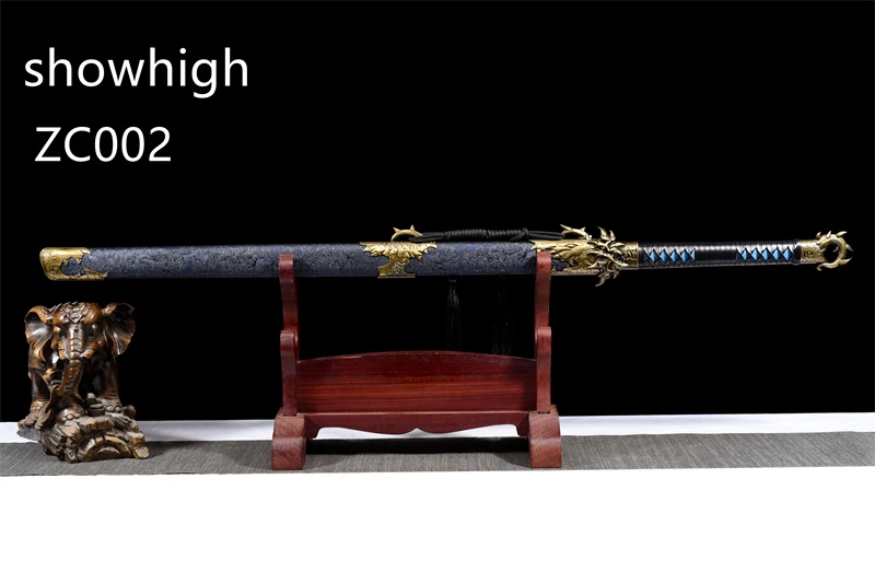 chinese dragon claw blue sword ZC002