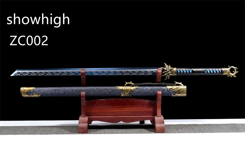 chinese dragon claw blue sword ZC002