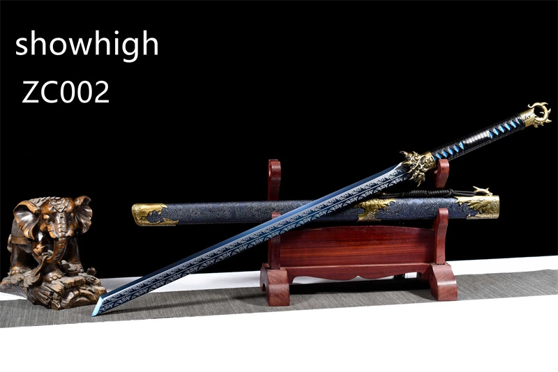 chinese dragon claw blue sword ZC002