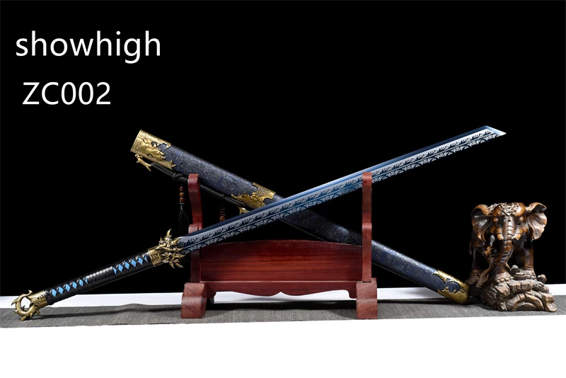 chinese dragon claw blue sword ZC002