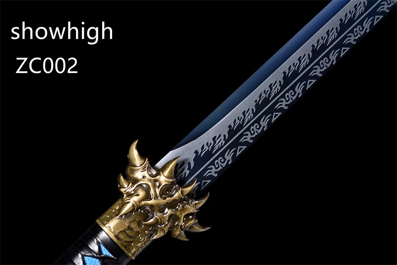 chinese dragon claw blue sword ZC002