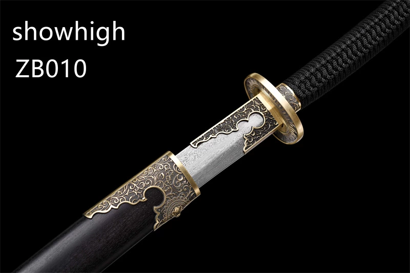 Qing dynasty style  damascus Sword ZB010