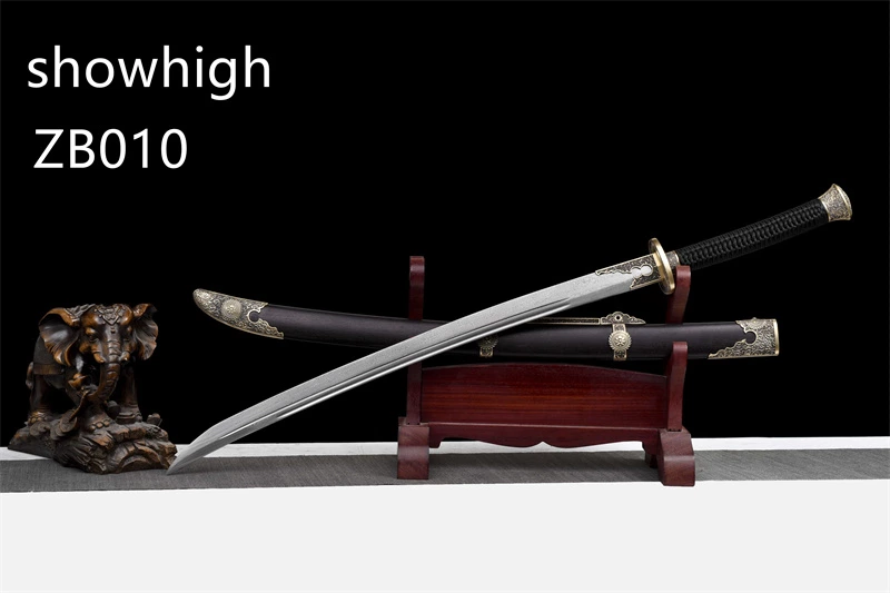 Qing dynasty style  damascus Sword ZB010