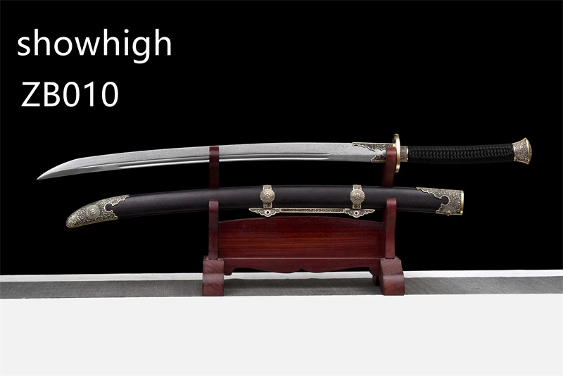 Qing dynasty style  damascus Sword ZB010