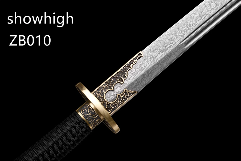 Qing dynasty style  damascus Sword ZB010