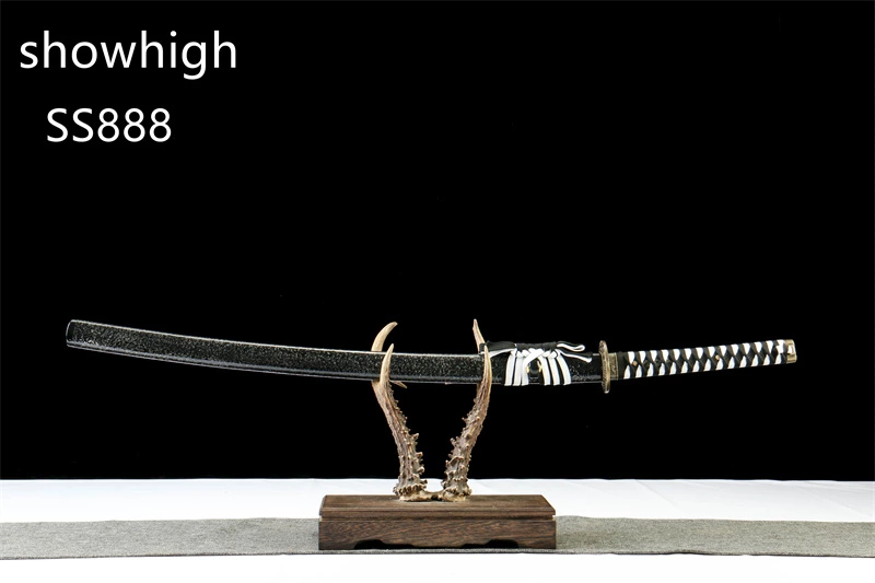 black damascus katana sword SS888