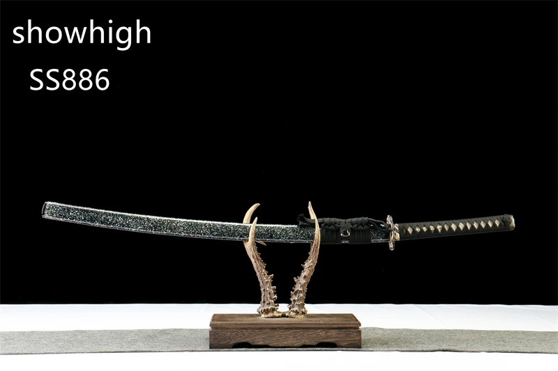 handmade  ladder pattern damascus katana sword SS886