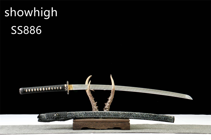 handmade  ladder pattern damascus katana sword SS886