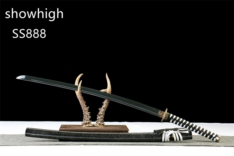 black damascus katana sword SS888