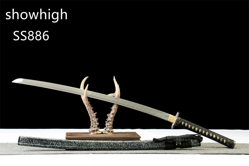 handmade  ladder pattern damascus katana sword SS886