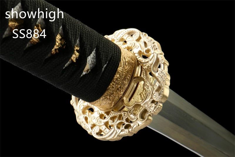 handmade three brightness damascus katana sword  SS884