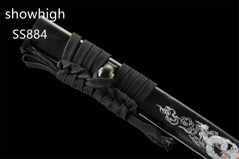 handmade three brightness damascus katana sword  SS884