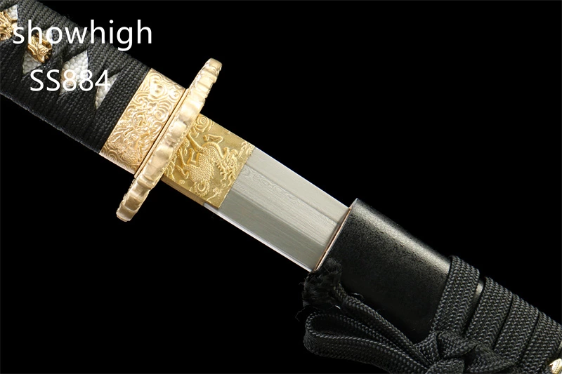 handmade three brightness damascus katana sword  SS884