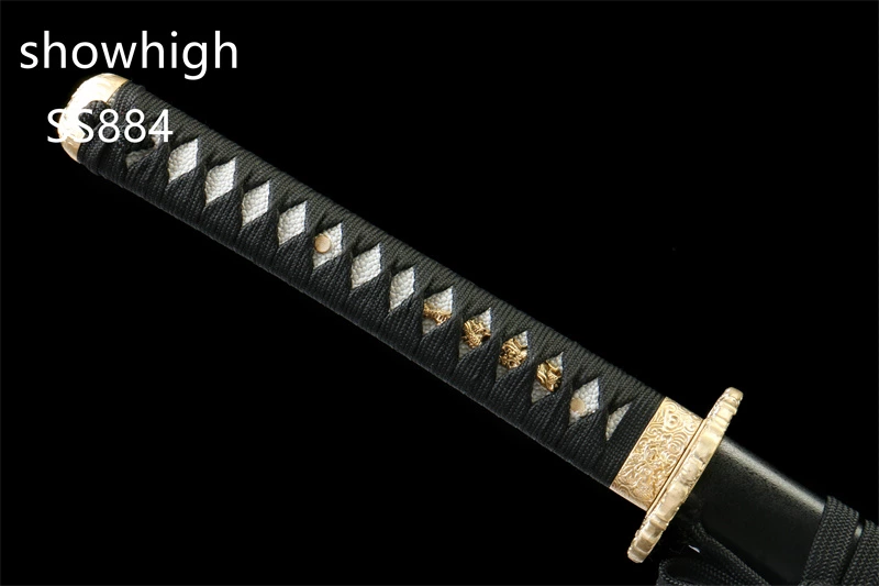 handmade three brightness damascus katana sword  SS884