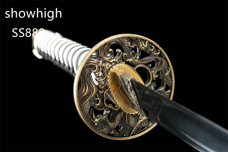 black damascus katana sword SS888