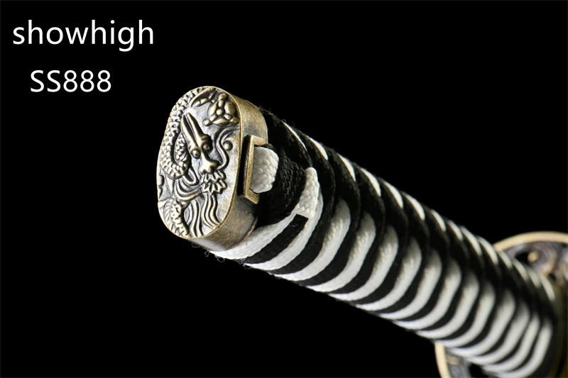 black damascus katana sword SS888