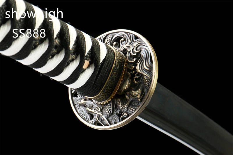 black damascus katana sword SS888